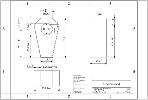 DIY Bass Speaker Cabinet Plans PDF Download coffee table 